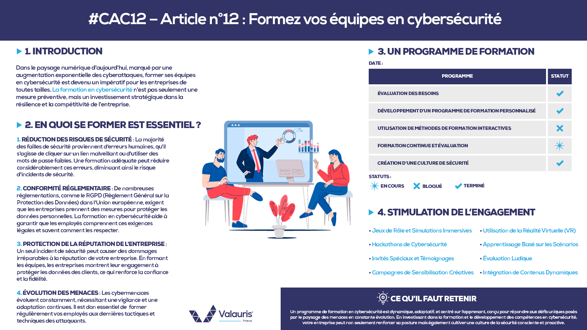 #CAC12 – Article n°12 : Formez vos équipes en cybersécurité